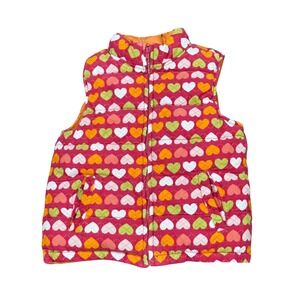 Gymboree Rockstar Puffer Reversible Puffer Vest Hearts Quilted 7/8